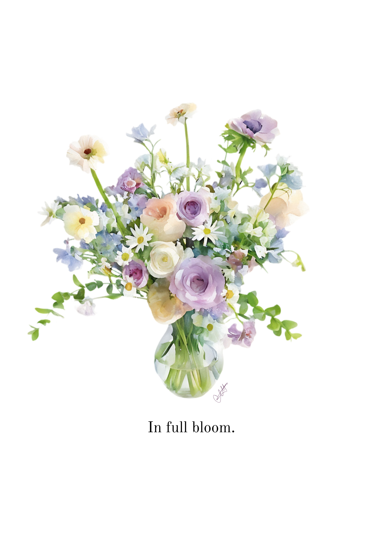 In full bloom card
