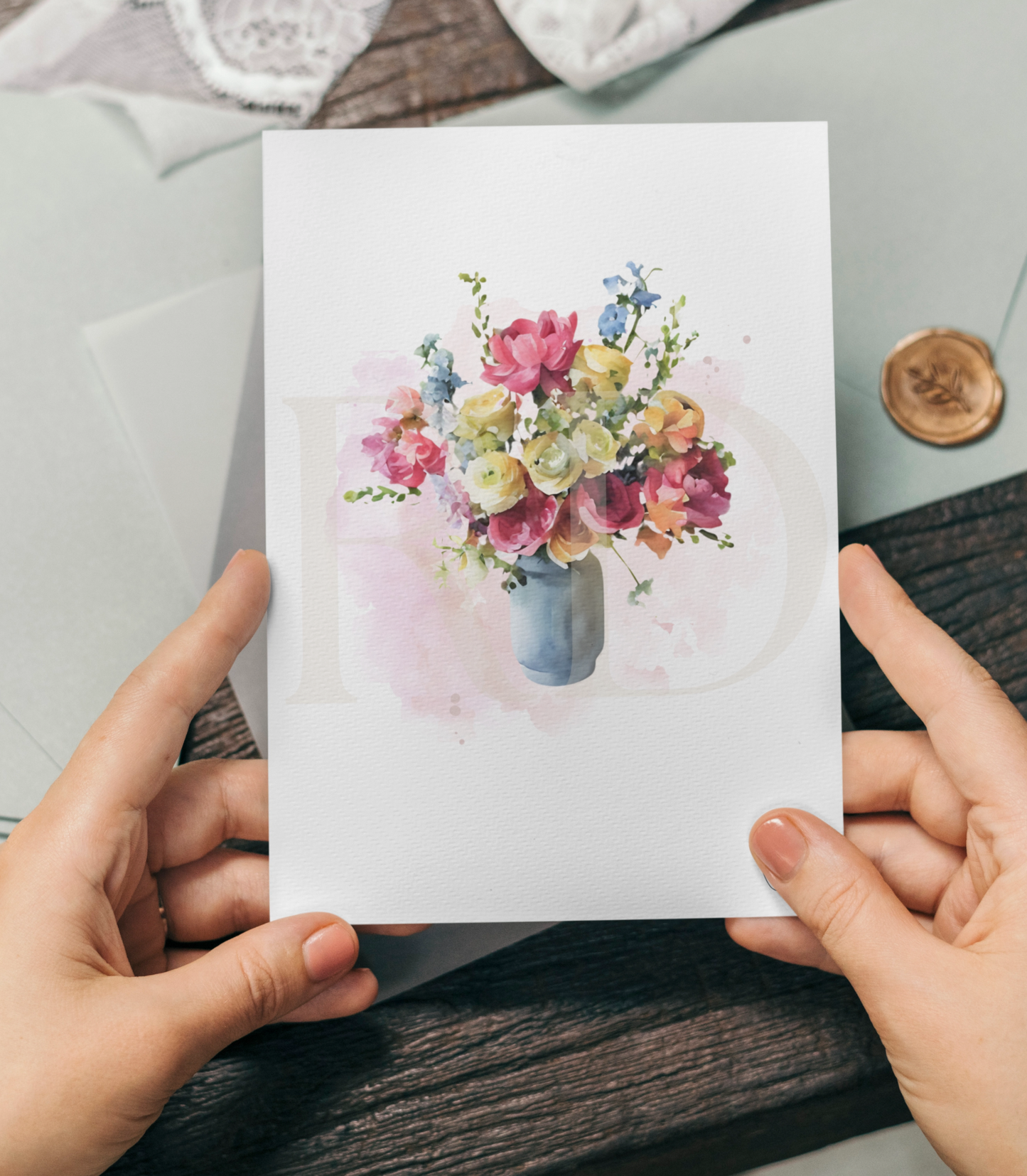 Burst of floral card