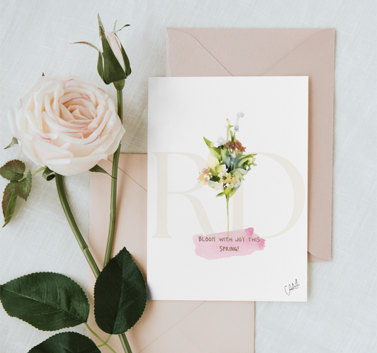 Simple flower card